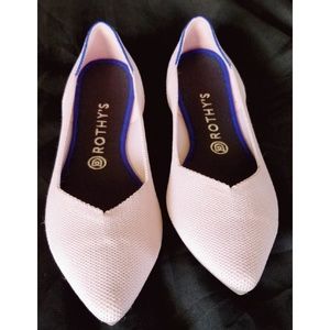 Rothys The Petal Pink Point Flats Size 10